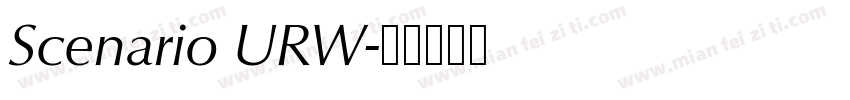 Scenario URW字体转换